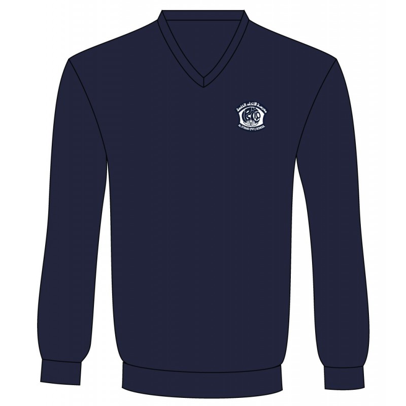 Navy Blue V-Neck Sweater