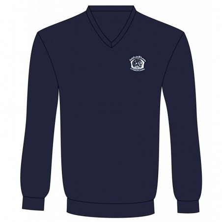 Navy Blue V-Neck Sweater -- [PRE K - GRADE 12]