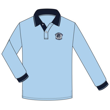 F/SL Light Blue Polo T.Shirt -- [GRADE 1 - GRADE 5]
