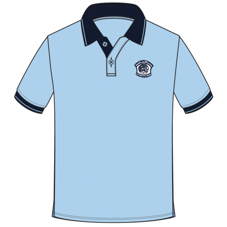 S/SL Light Blue Polo T.Shirt -- [GRADE 1 - GRADE 5]
