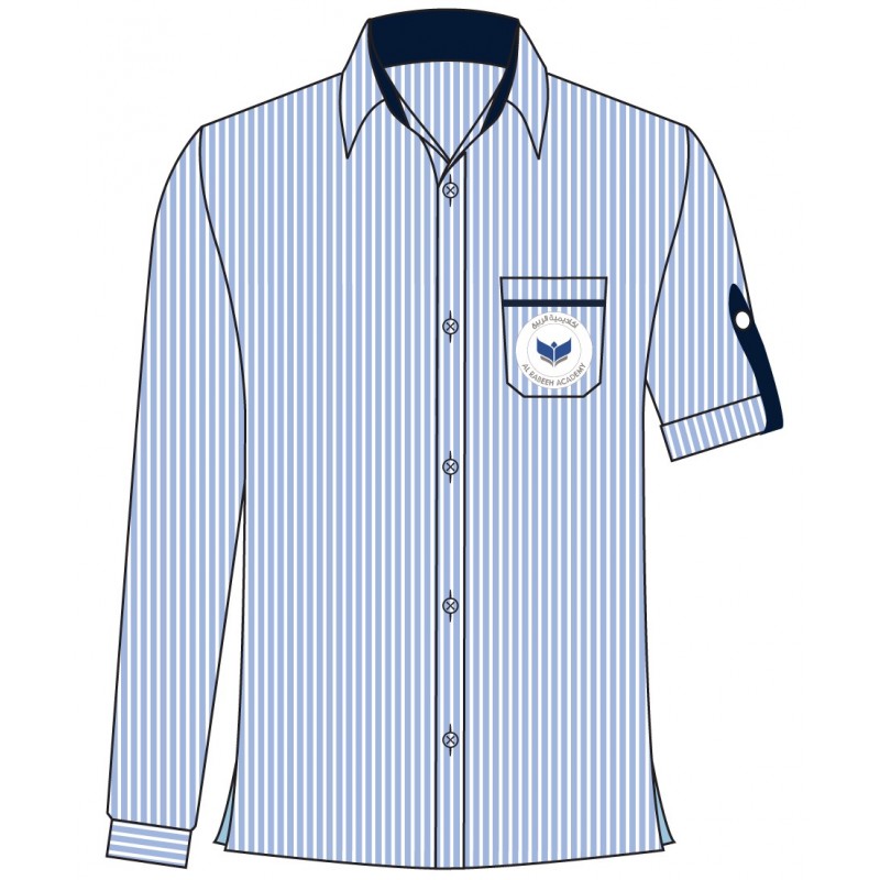 Foldable Woven Stripe Shirt -- [GRADE 1 - GRADE 6]