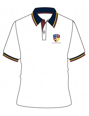 White Polo S/S T-Shirt -- [FS 1 - YEAR 13]