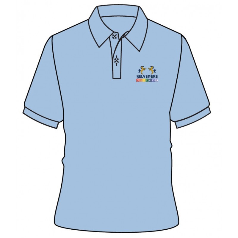 Skyblue Polo T.Shirt -- [NURSERY]