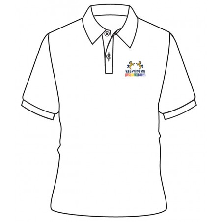 White Polo [ P.E ] T.Shirt -- [NURSERY]