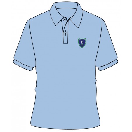 Skyblue Polo T-Shirt With Logo