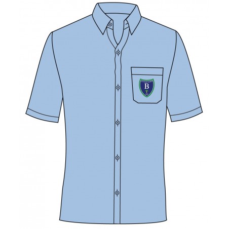 Pale Blue Shirt With Logo