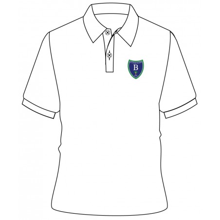 White Polo T-Shirt With Logo