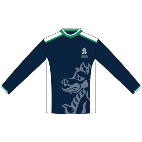 تي شيرت رياضي - كم طويل -- [مرحلة رياض الأطفال - الصف 10]