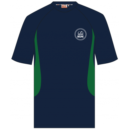 تي شيرت رياضي - نسيج هوني كومب -  أخضر -- [مرحلة الروضة حتي  السنة الحادية عشر ]