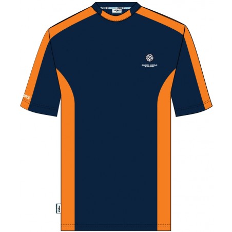 Navy Blue/Orange [ P.E ] T.Shirt -- [PRE-K - KG2]