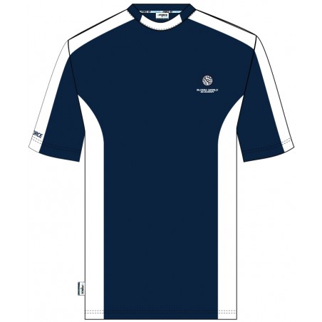 Navy Blue/White [ P.E ] T.Shirt -- [GRADE 6 - GRADE 10]