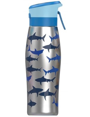 Dual Shark 600ml Insulated Stainless Steel Water Bottle
