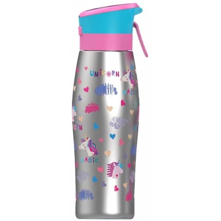 Unicorn 600ml Steel Water Bottle