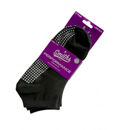 Smith’s Performance Grip Socks – Black (3 Pack)