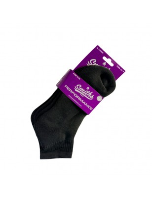Smith’s Performance Mid-Cut Socks – Black (3 Pack)