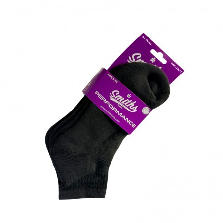 Smith’s Mid-Cut Socks – Black (3 Pack)