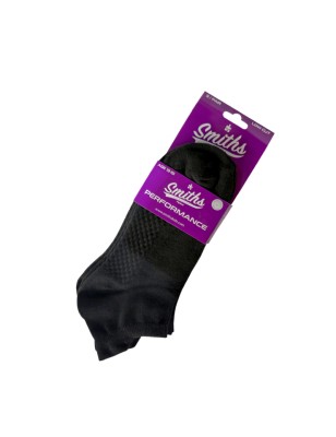 Smith’s Performance Mid-Cut Socks – Black (3 Pack)