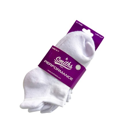 Low-Cut Socks – White (3 Pack)