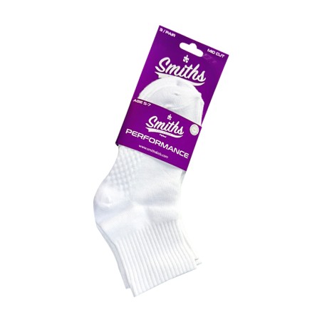 Low-Cut Grip Socks – White (3 Pack)