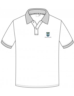 White Polo T-Shirt With Logo