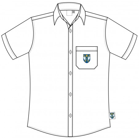 White Short Sleeve Shirt -- [YEAR 1 - YEAR 9]
