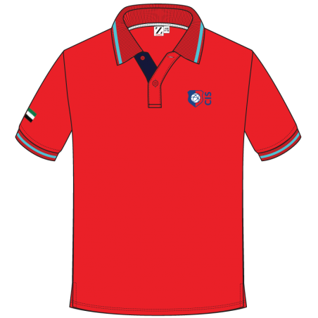 Red Polo T.Shirt (Red Collar) -- [Pre-K - KG2]