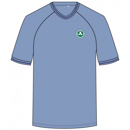 Skyblue V Neck T.Shirt -- [GRADE 1 - GRADE 5]