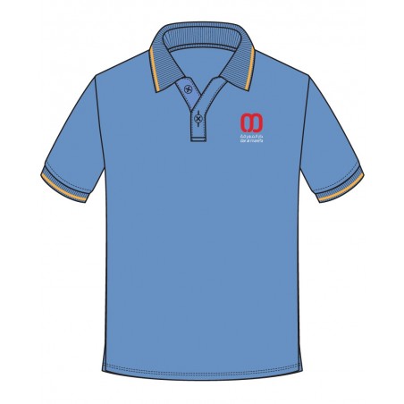 Skyblue Polo T.Shirt -- [PRE KG - GRADE 2]
