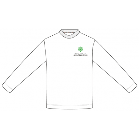 تي شيرت رياضي - كم طويل مع الشعار -- [رياض الأطفال المستوي الاول  - الصف 12]