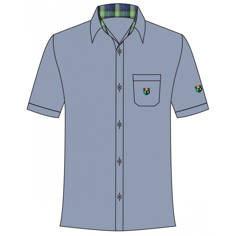 Greyish Blue Shirt -- [GRADE 6 - GRADE 12]