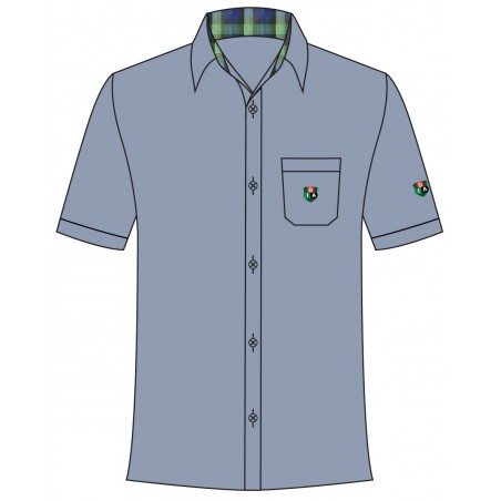 Greyish Blue Shirt -- [GRADE 6 - GRADE 12]