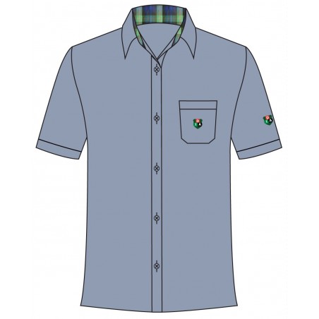 Greyish Blue Blouse -- [GRADE 6 - GRADE 12]