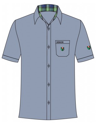 Greyish Blue Shirt [SENIOR] -- [GRADE 11 & GRADE 12]