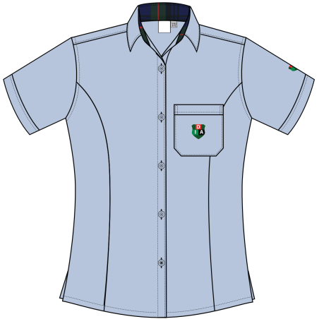 Greyish Blue Blouse [SENIOR] -- [GRADE 11 & GRADE 12]