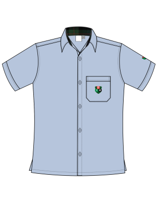 Greyish Blue Shirt [SENIOR]<br/>[GRADE 11 & GRADE 12]