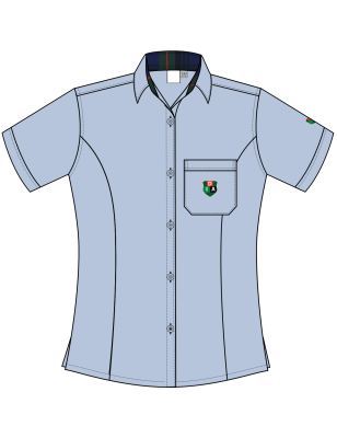 Greyish Blue Blouse<br/>[GRADE 6 - GRADE 10]