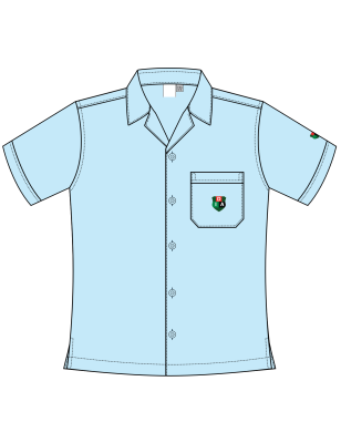 Girls Spread Collar Blouse<br/>[PRE-KG - GRADE 2]