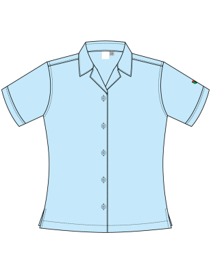 Girls Spread Collar Blouse<br/>[PRE-KG - GRADE 2]