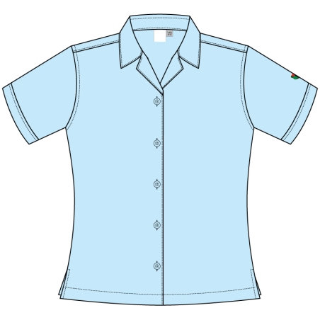 Girls Spread Collar Blouse -- [PRE-KG - GRADE 2]