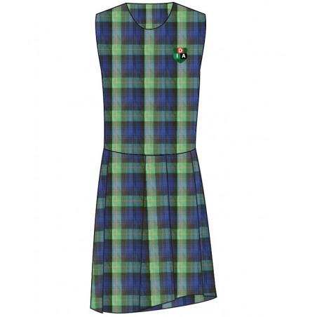 Tartan Pinafore With Logo