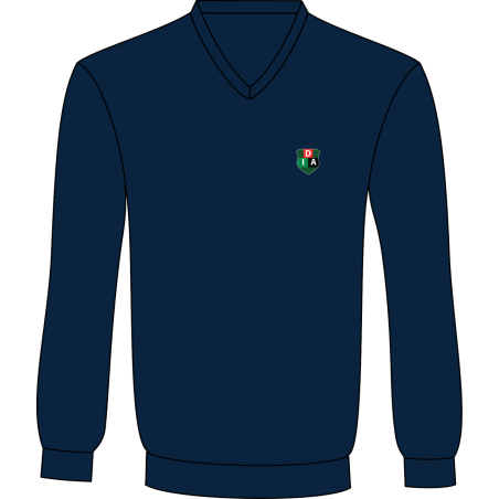 Navy Blue V-Neck Sweater  -- [KG - YEAR 13]