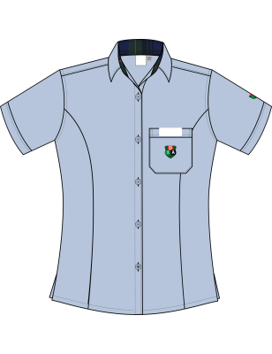 Greyish Blue Blouse [SENIOR] <br/>[YEAR 12 & YEAR 13]