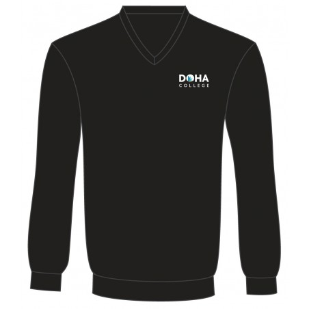 Black VNeck Sweater -- [6TH FORM]