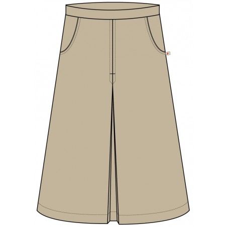 Khaki Long Skirt -- [GRADE 1 - GRADE 12]