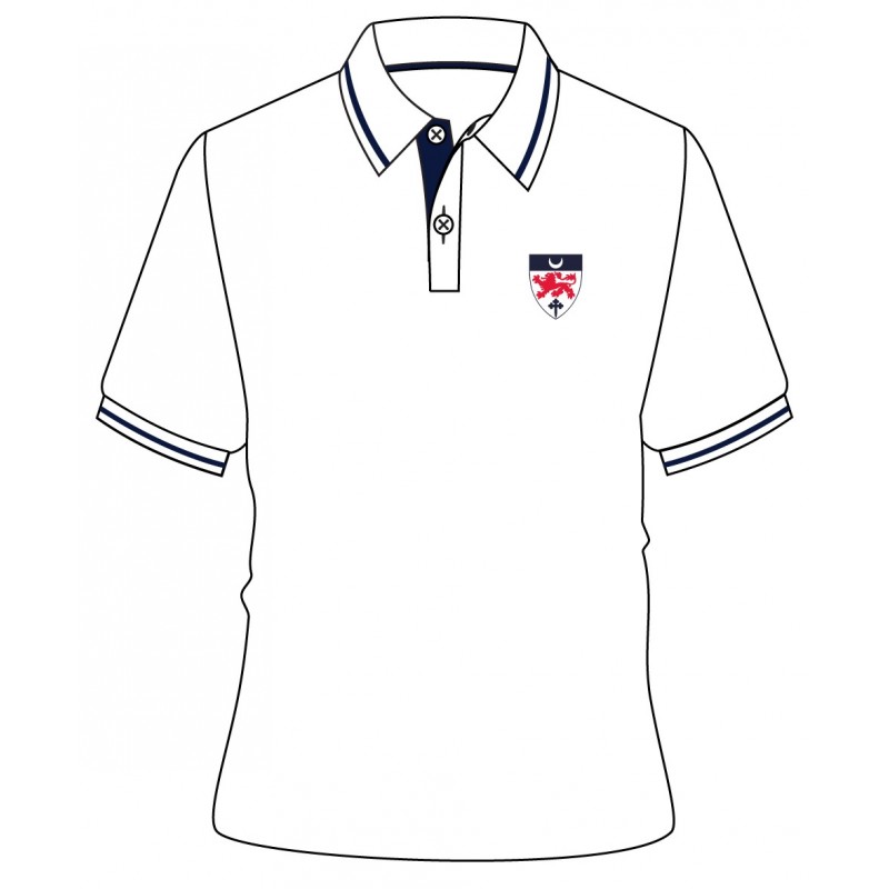 White Polo T Shirt -- [Grade 7 -Grade 10]