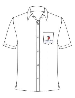 White Short Sleeve Shirt -- [PREK - KG2]