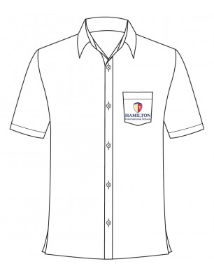 White Short Sleeve Shirt -- [PREK - KG2]