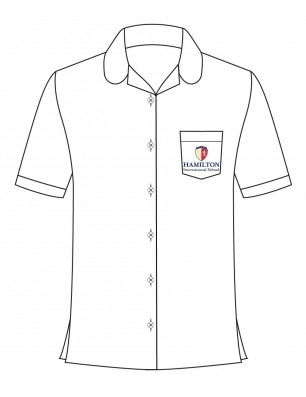 White Short Sleeve Blouse -- [PREK - KG2]