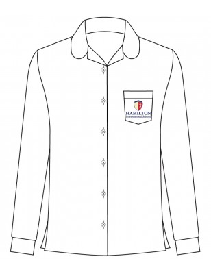 White Long Sleeve Blouse -- [PREK - KG2]