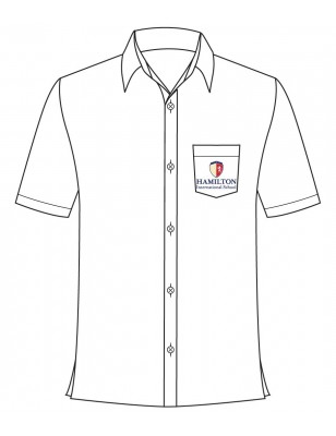 White Short Sleeve Shirt -- [GRADE 1 - GRADE 8]